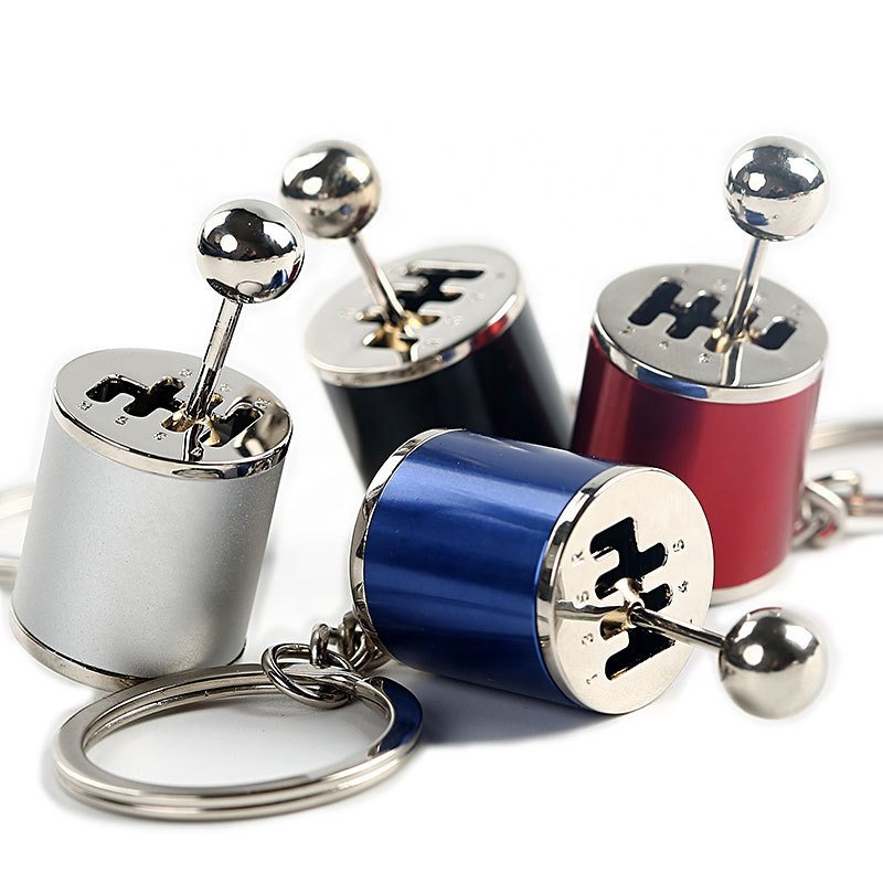 Spring Shock Auto Parts Metal Spinning Strut Turbo Keychain Wheel Tire Rim Brake Rotor Wrench Six Speed Manual Gearbox Keychain