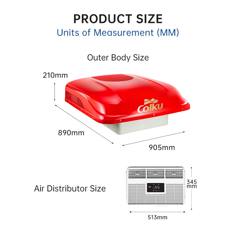 Easy Control 24V Truck Air Conditioner 2700W Fast Cooling Rooftop Parking Air Conditioner for Truck