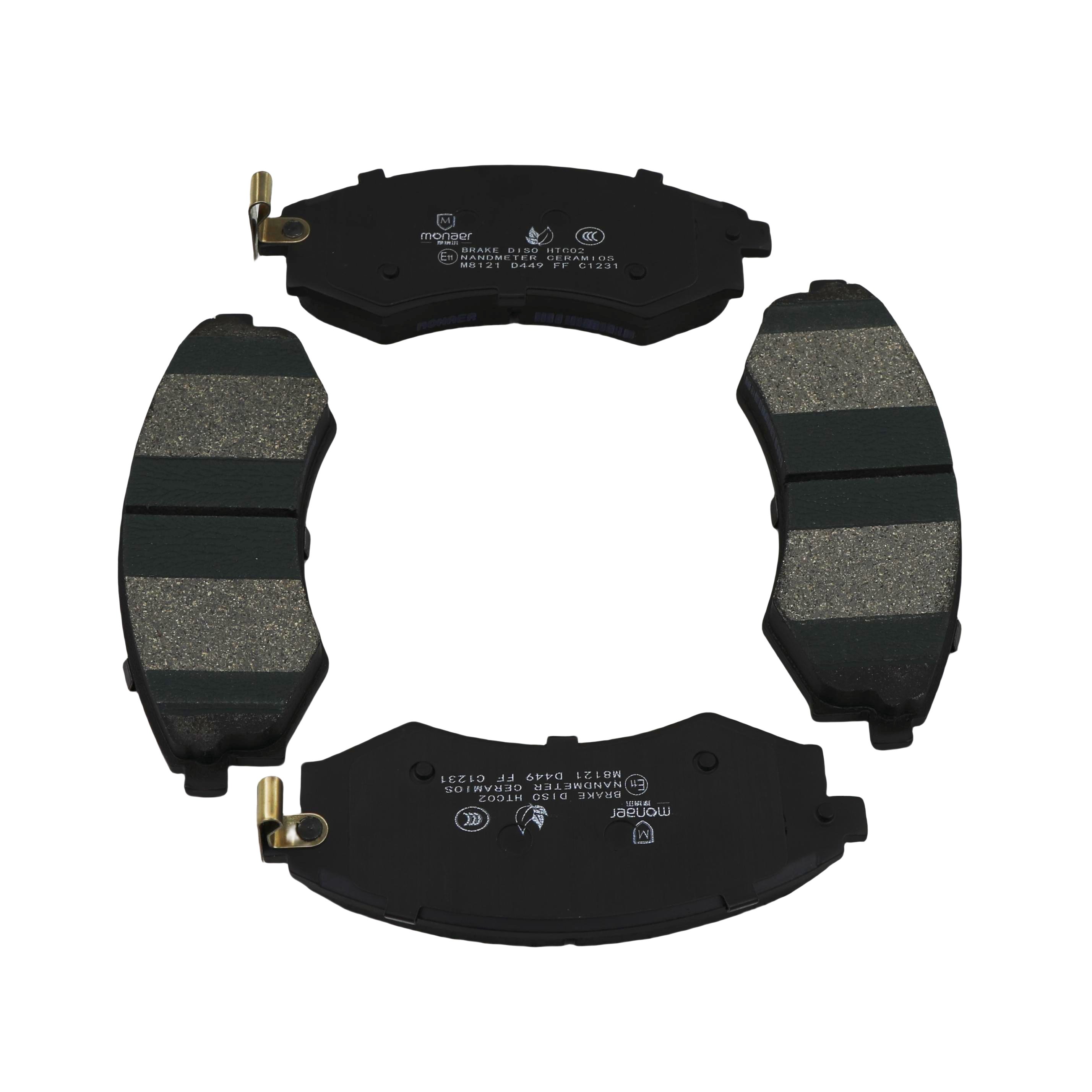Monaer Brake Pads D449 Ceramic Front Disc Brake Pad for Nissan/Hyundai
