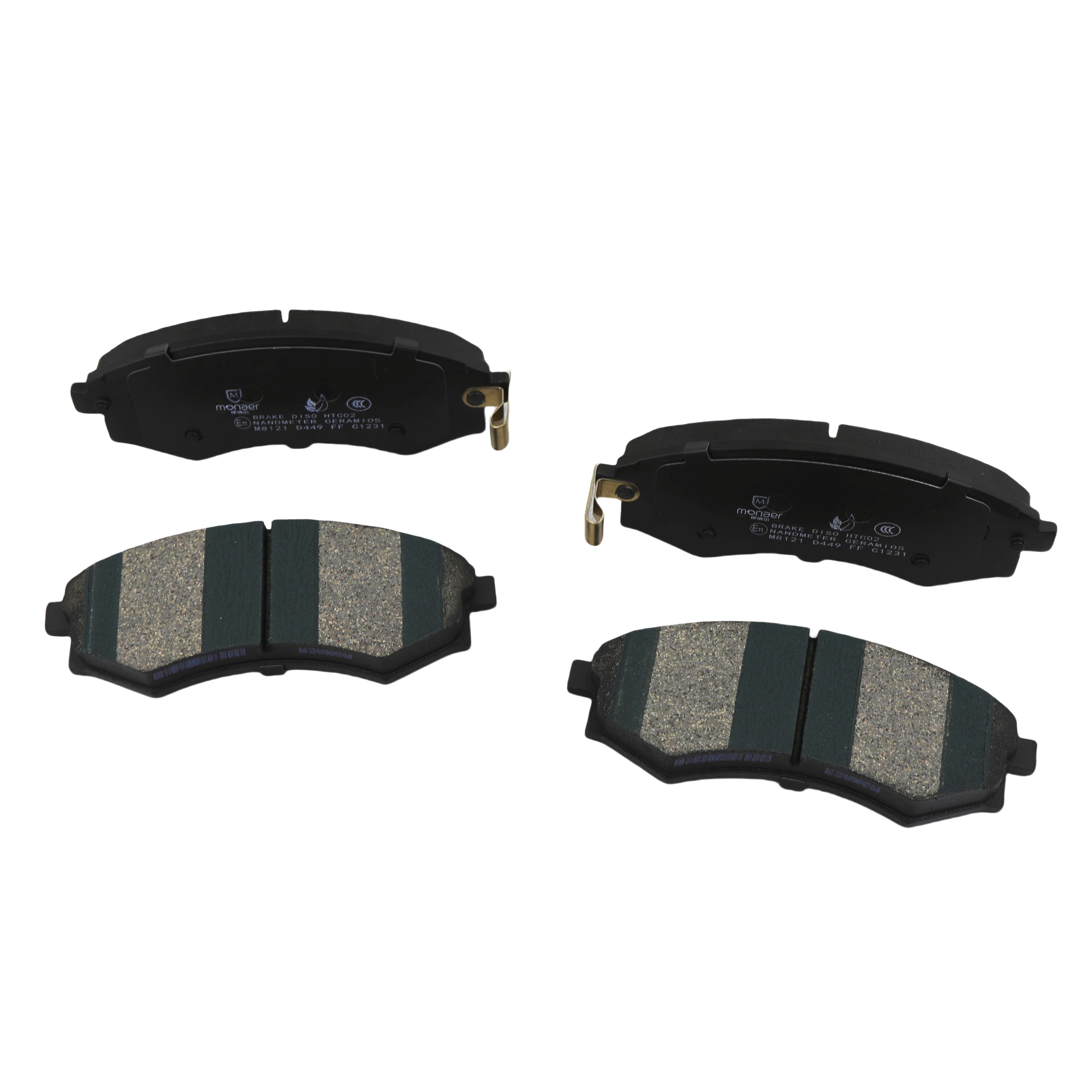 Monaer Brake Pads D449 Ceramic Front Disc Brake Pad for Nissan/Hyundai