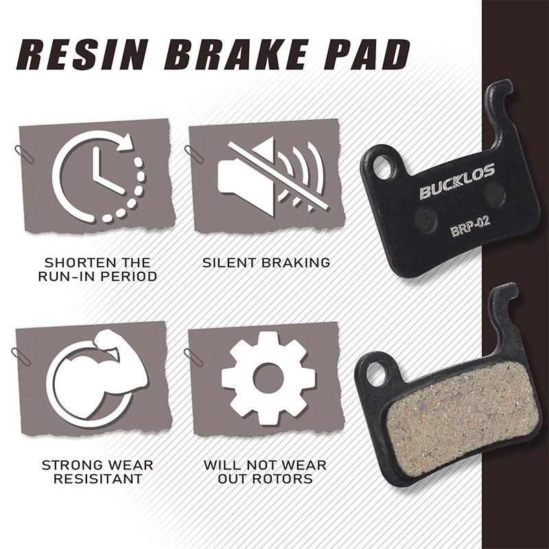 OEM/ODM BUCKLOS Road Mountain Bike Brake Pads Bicycle MTB Hydraulic Disc Brake Pad for A01S M06 M07 Cycling Parts