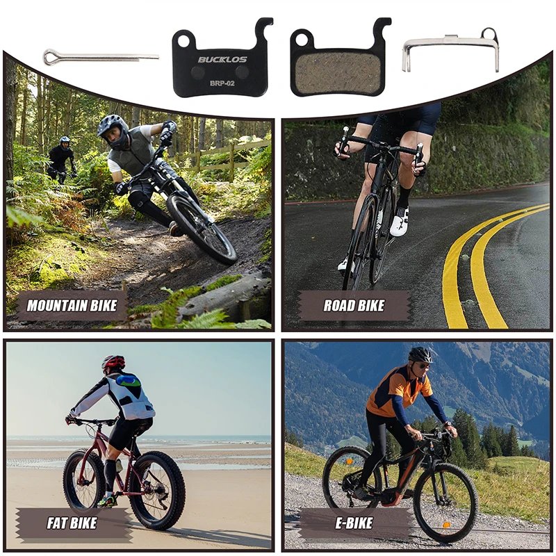 OEM/ODM BUCKLOS Road Mountain Bike Brake Pads Bicycle MTB Hydraulic Disc Brake Pad for A01S M06 M07 Cycling Parts