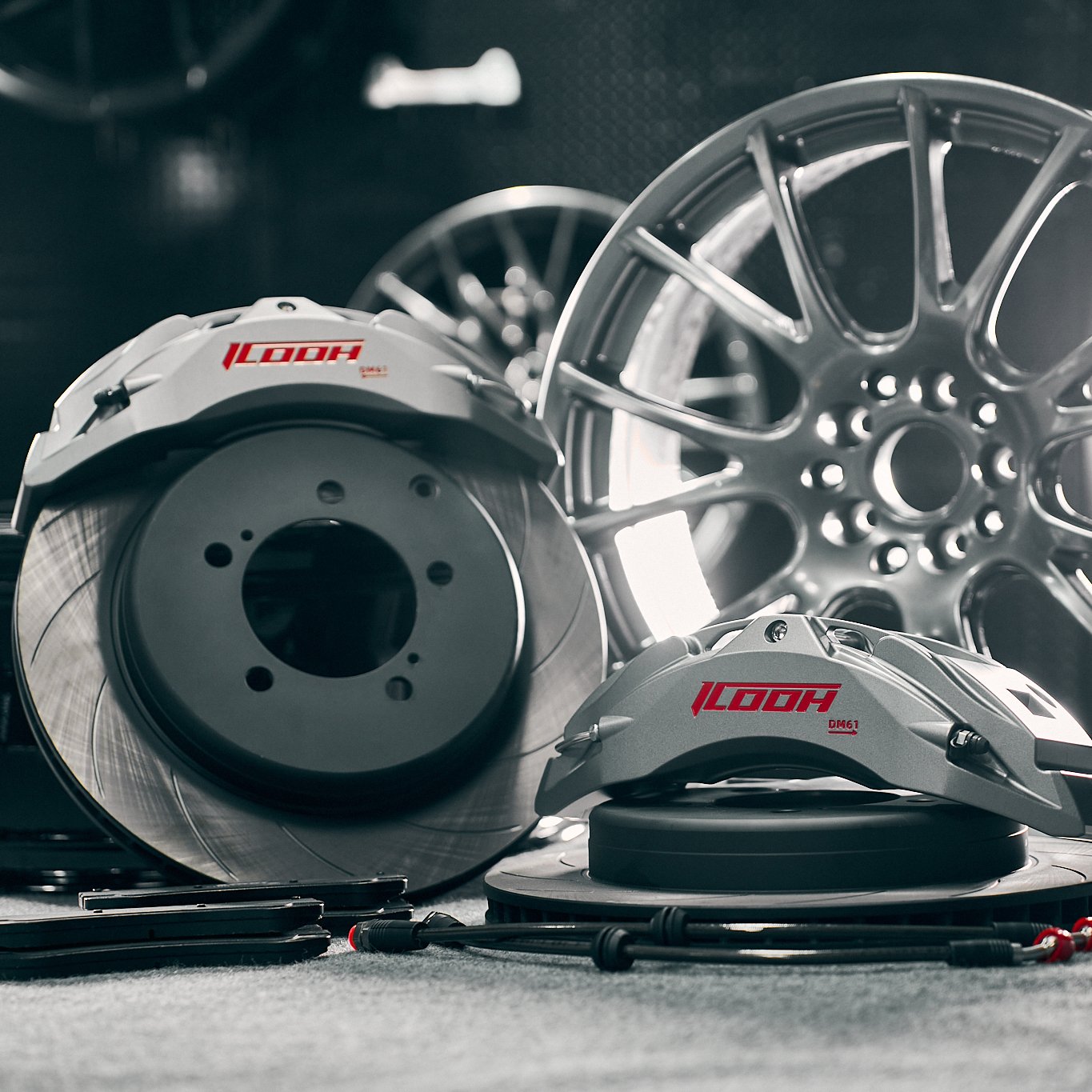 ICOOH Factory Price 6 Piston Racing Big Brake Kits DM6 345/355mm Modified Brake Sets for Lc200/lc300