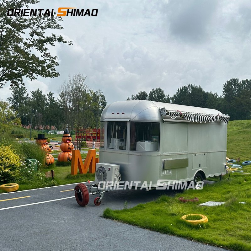 Oriental Shimao Compact Aluminum Caravan Lighted Offroad RV Camper Trailers for Camping Mini Off-Road Caravan