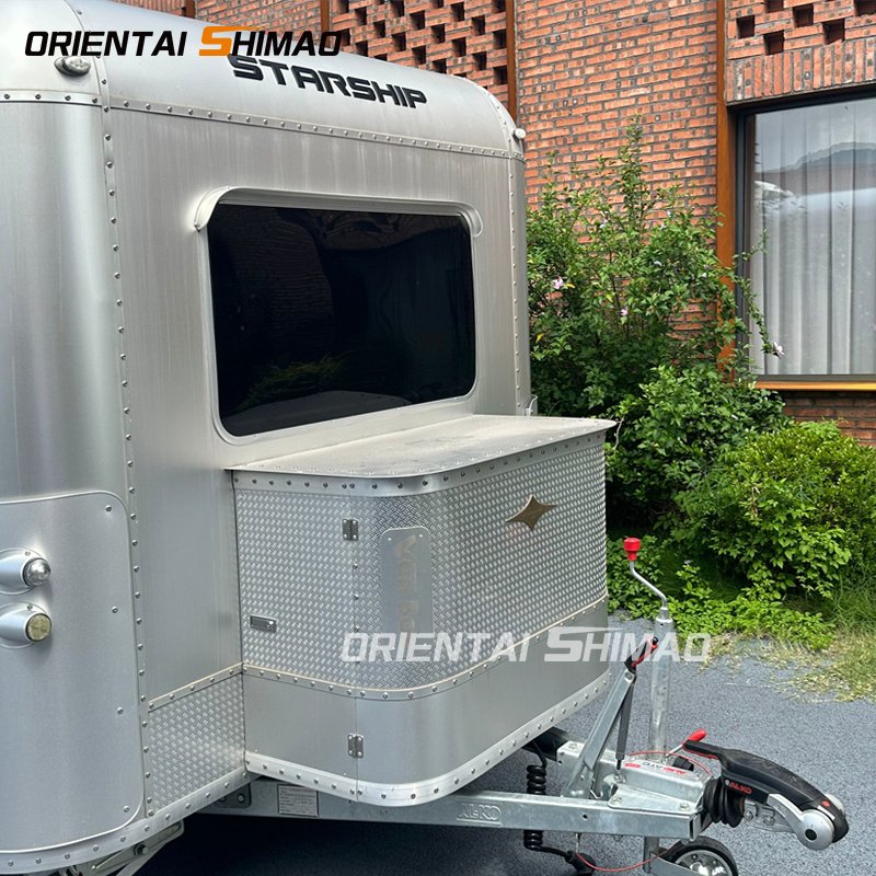 Oriental Shimao Compact Aluminum Caravan Lighted Offroad RV Camper Trailers for Camping Mini Off-Road Caravan