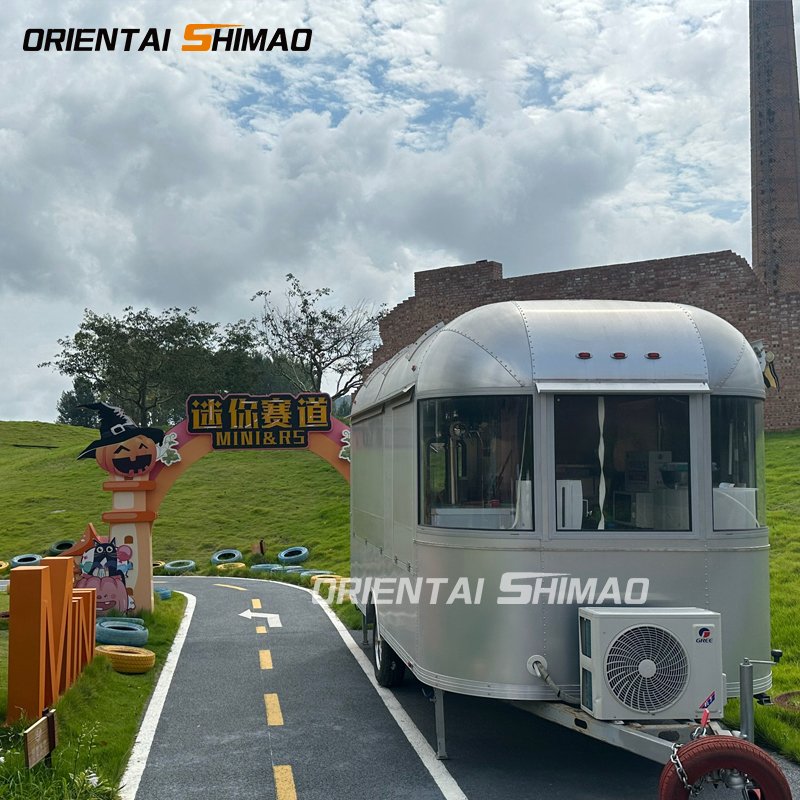 Oriental Shimao Compact Aluminum Caravan Lighted Offroad RV Camper Trailers for Camping Mini Off-Road Caravan