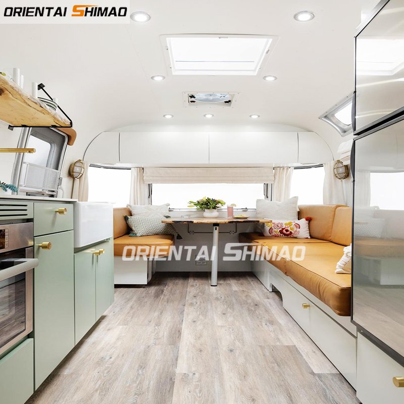 Oriental Shimao Compact Aluminum Caravan Lighted Offroad RV Camper Trailers for Camping Mini Off-Road Caravan