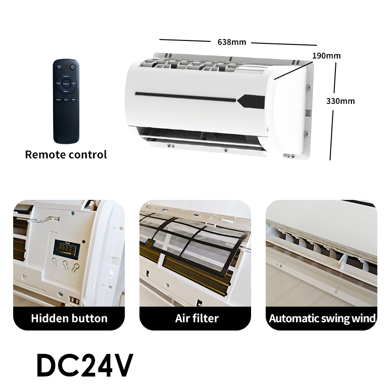 Factory Price 12V Split Air Conditioning System 24V Parking Cooler Autos RVs Cars Buses Forklifts Electrical Bus Truck RV Car