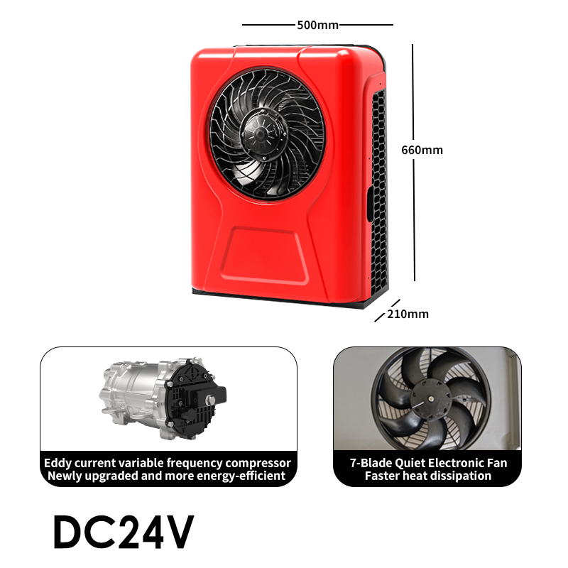 Factory Price 12V Split Air Conditioning System 24V Parking Cooler Autos RVs Cars Buses Forklifts Electrical Bus Truck RV Car