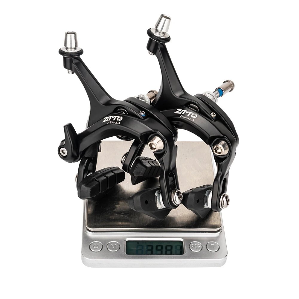 ZTTO Road Bike Caliper Side Pull Rim Brake Alloy Center Mount Front Rear With Brake Pads Fit for 700C 25c 28c 32c 35c Cycling
