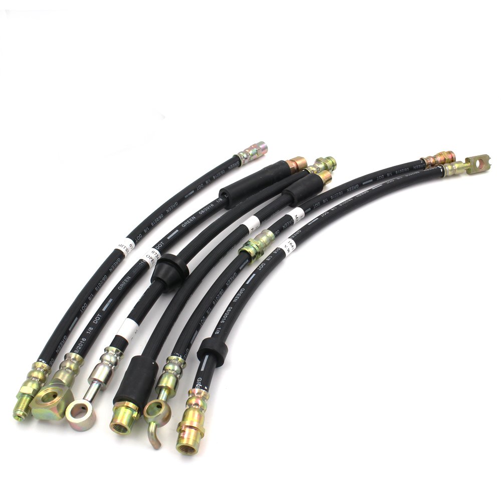 SAE J1401 GB16897 FMVSS106 Standard Auto Brake System Dot Car Flexible Brake Hose made of High Quality Rubber
