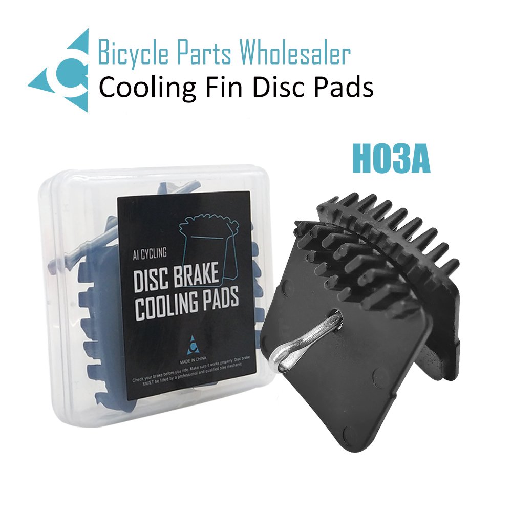 Heat Dissipation Hydraulic Resin Disc Brake Pads Cooling Fin MTB Brake Pad for Shimano Mountain Bike H03A M640 M800