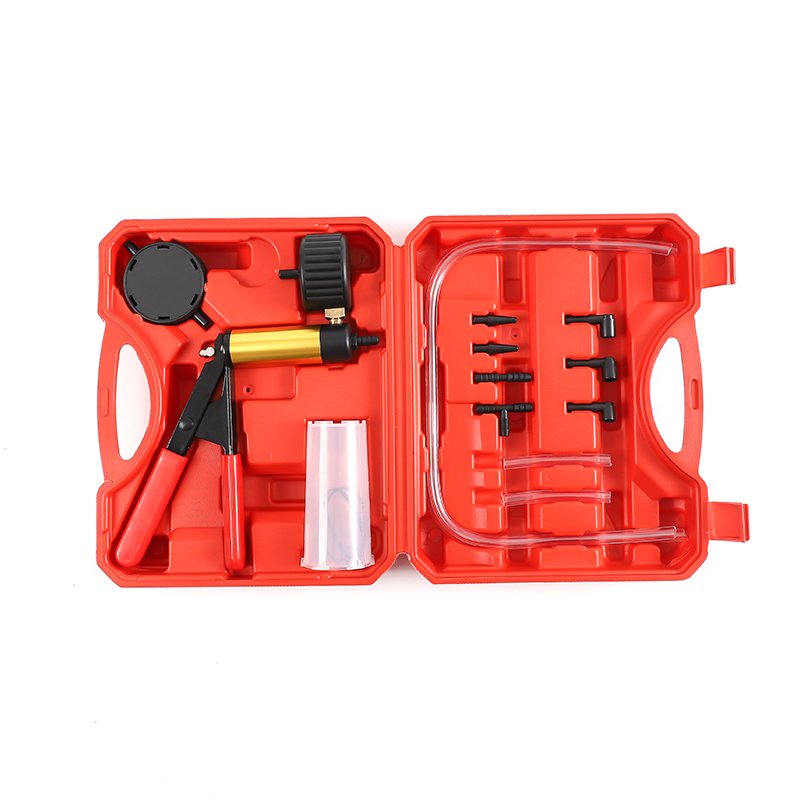 Portable Durable Car Manual Vacuum Pressure Pump Brake Fluid Bleeding Repair Tester Kit