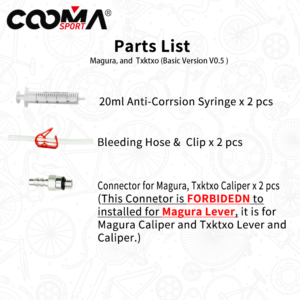 Hydraulic Disc Brake Bleeding Kit for Mineral Oil Magura Hydraulic Brake System