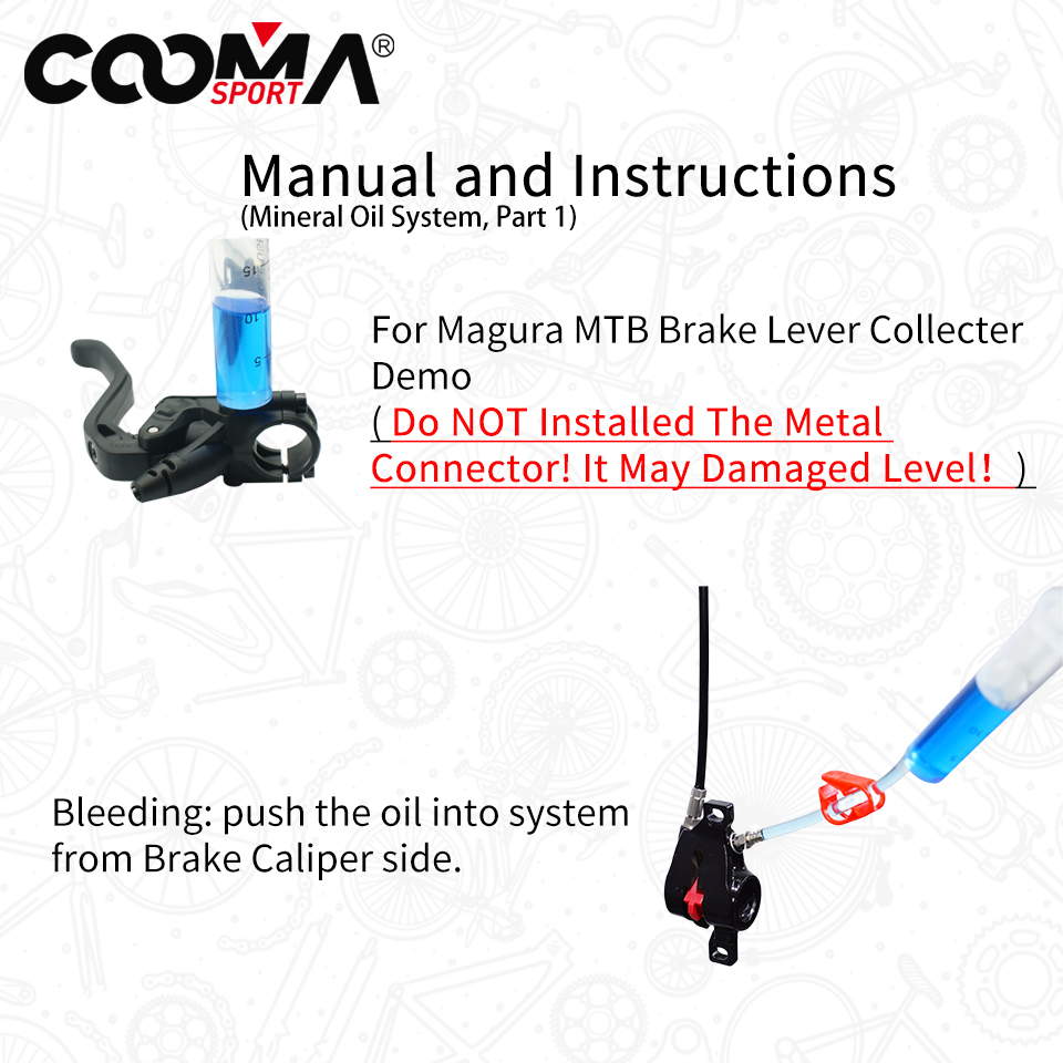 Hydraulic Disc Brake Bleeding Kit for Mineral Oil Magura Hydraulic Brake System