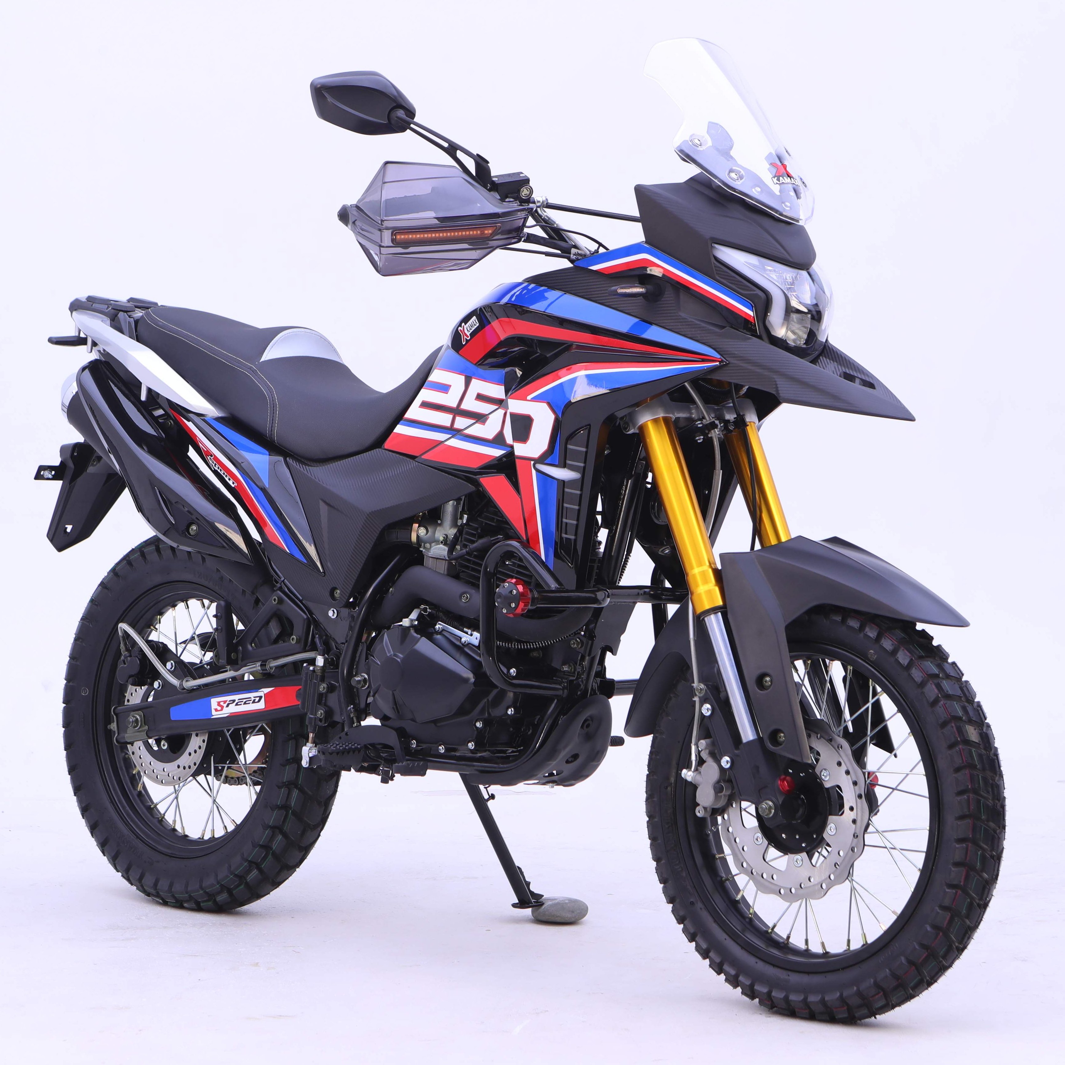 Cheap Price Motorcycle 2024 Petrol Bike 200cc Motorcycle Kamax Cross Motorcycle Adv Style Brake Disc LED Light