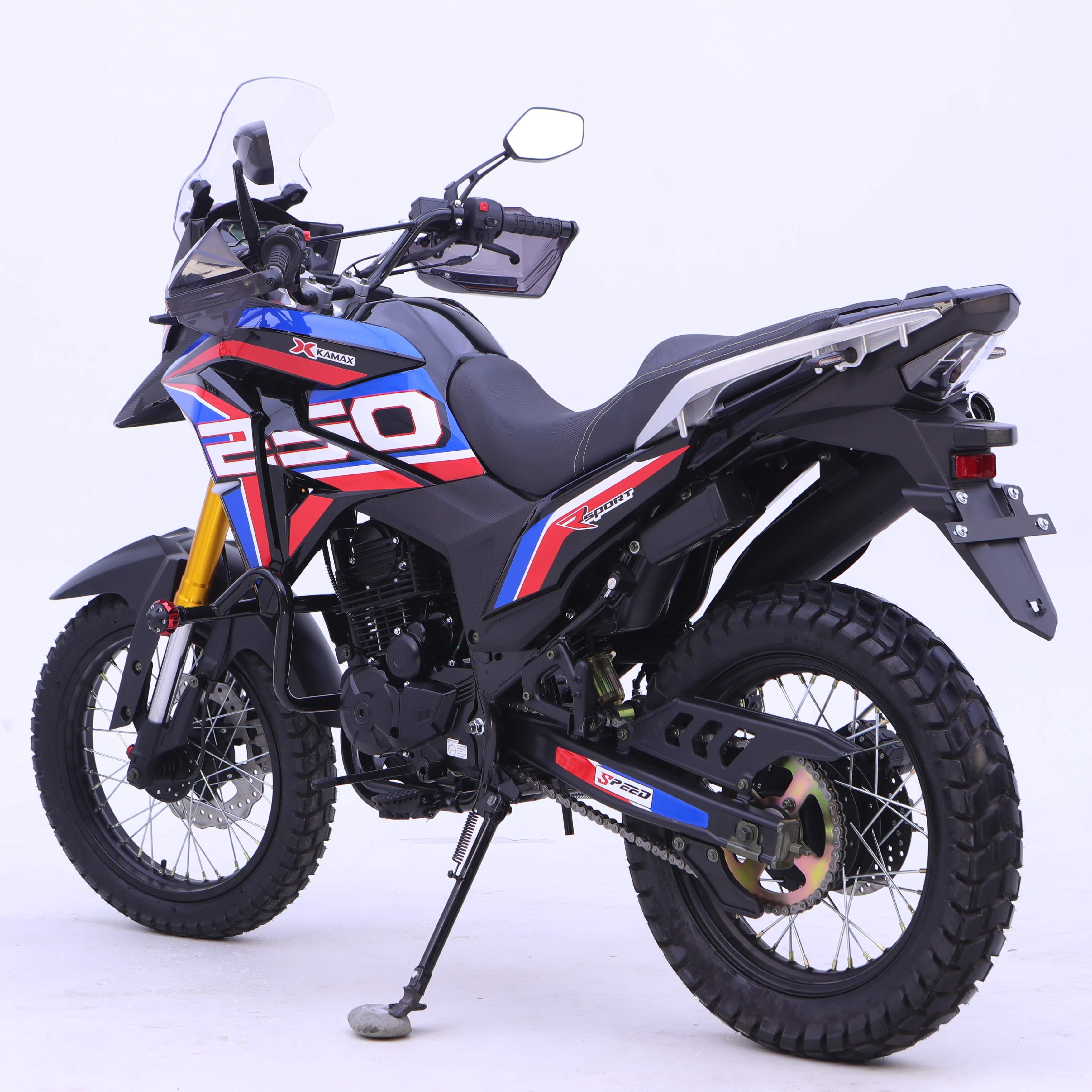 Cheap Price Motorcycle 2024 Petrol Bike 200cc Motorcycle Kamax Cross Motorcycle Adv Style Brake Disc LED Light
