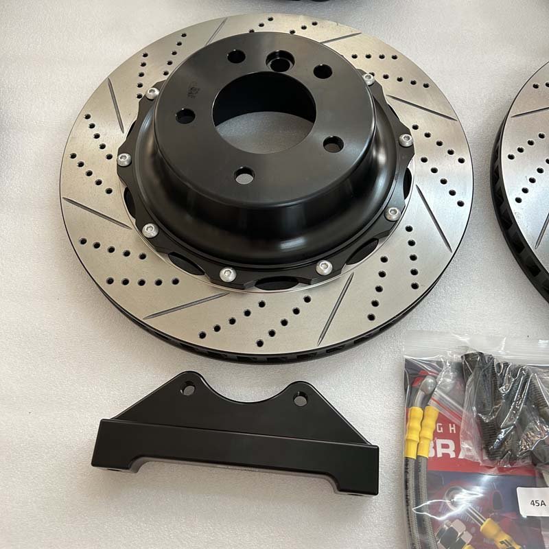 Jekit New Aluminum Anodizing 4/6 Piston Caliper Big Brake Kit for Volkswagen Polo GTI Compatible for BMW Toyota Audi Ford Front