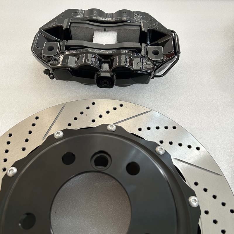 Jekit New Aluminum Anodizing 4/6 Piston Caliper Big Brake Kit for Volkswagen Polo GTI Compatible for BMW Toyota Audi Ford Front