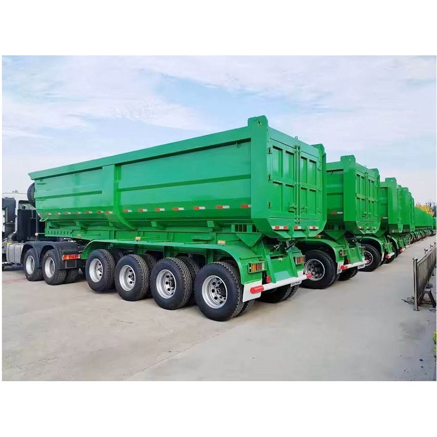 Best Price End Dump Tipping Tipper Sand Ore Dumper Box Van Semi Truck Trailer for Sale
