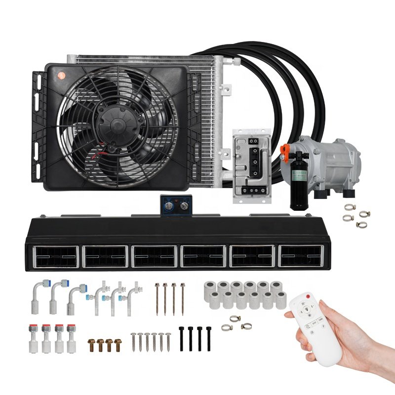 2023 Sleeper Truck 12v 24v Air Conditioning Split Parking Cooler Car Mini Air Conditioner for Truck
