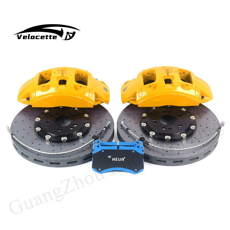 High Quality Carbon Ceramic Disc Auto Brake System G63 6 Pot Brake Kits for BMW E30 E36 E46 Front Wheel Compatible Toyota Audi