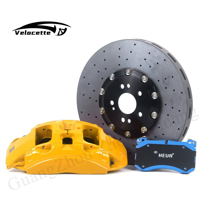 High Quality Carbon Ceramic Disc Auto Brake System G63 6 Pot Brake Kits for BMW E30 E36 E46 Front Wheel Compatible Toyota Audi