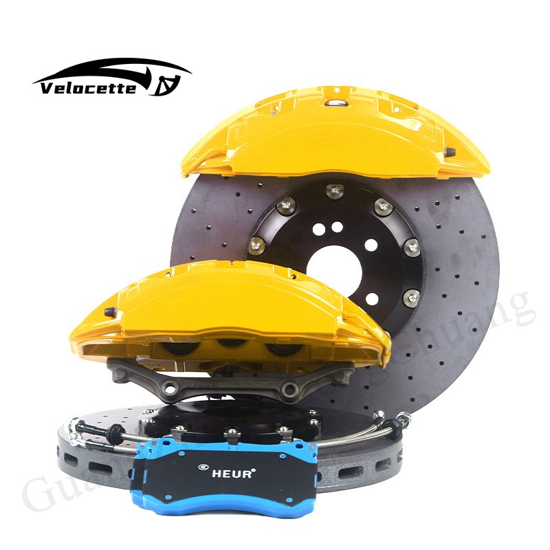 High Quality Carbon Ceramic Disc Auto Brake System G63 6 Pot Brake Kits for BMW E30 E36 E46 Front Wheel Compatible Toyota Audi