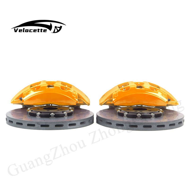 High Quality Carbon Ceramic Disc Auto Brake System G63 6 Pot Brake Kits for BMW E30 E36 E46 Front Wheel Compatible Toyota Audi