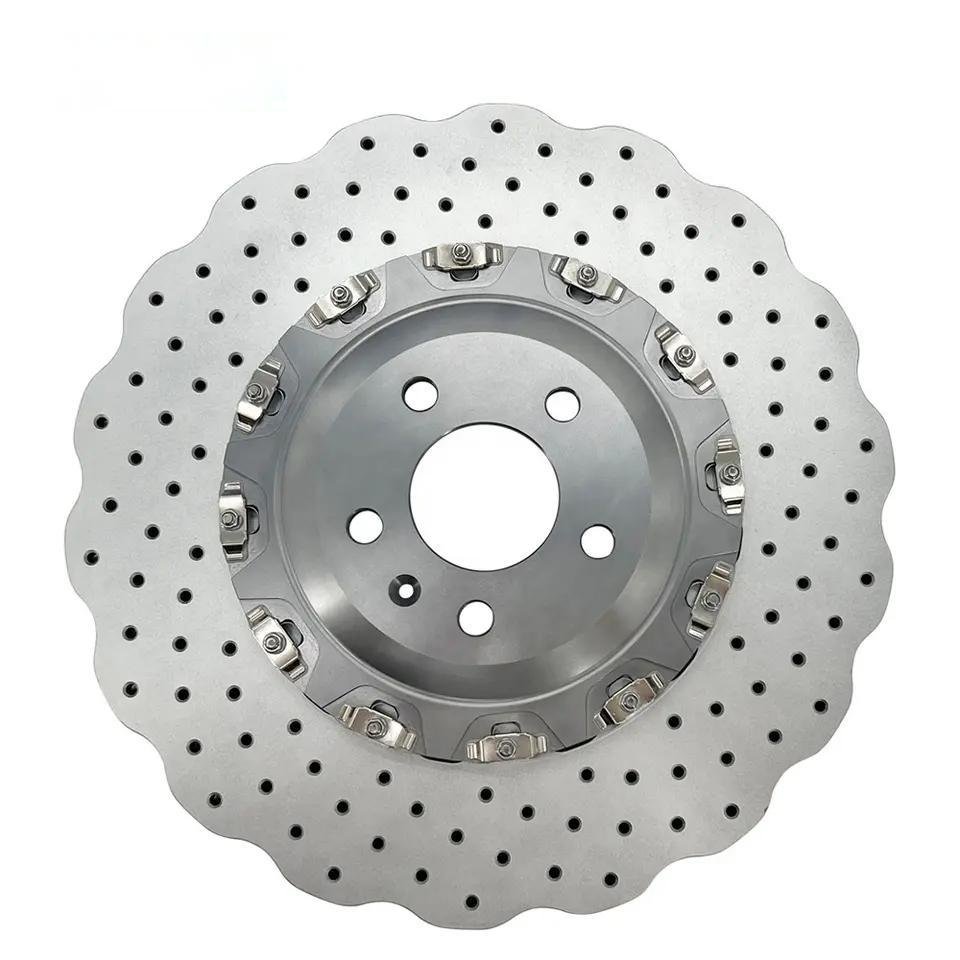 390*36mm 4G0615301E Front Brake Disc 2-piece Floating Brake Disc Drilled and Slotted Brake Disc for