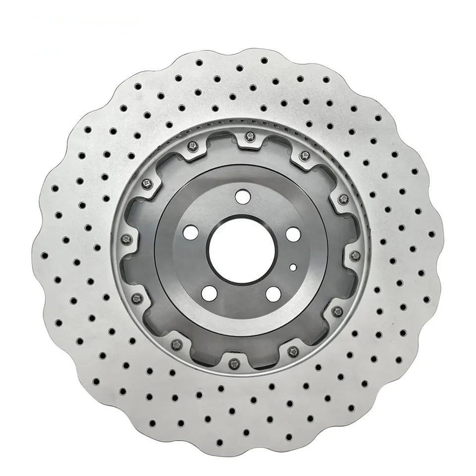 390*36mm 4G0615301E Front Brake Disc 2-piece Floating Brake Disc Drilled and Slotted Brake Disc for