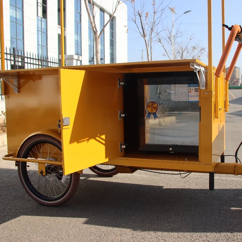 3 Wheel Electric Hot Dog Bicycle Food Cart for Sale