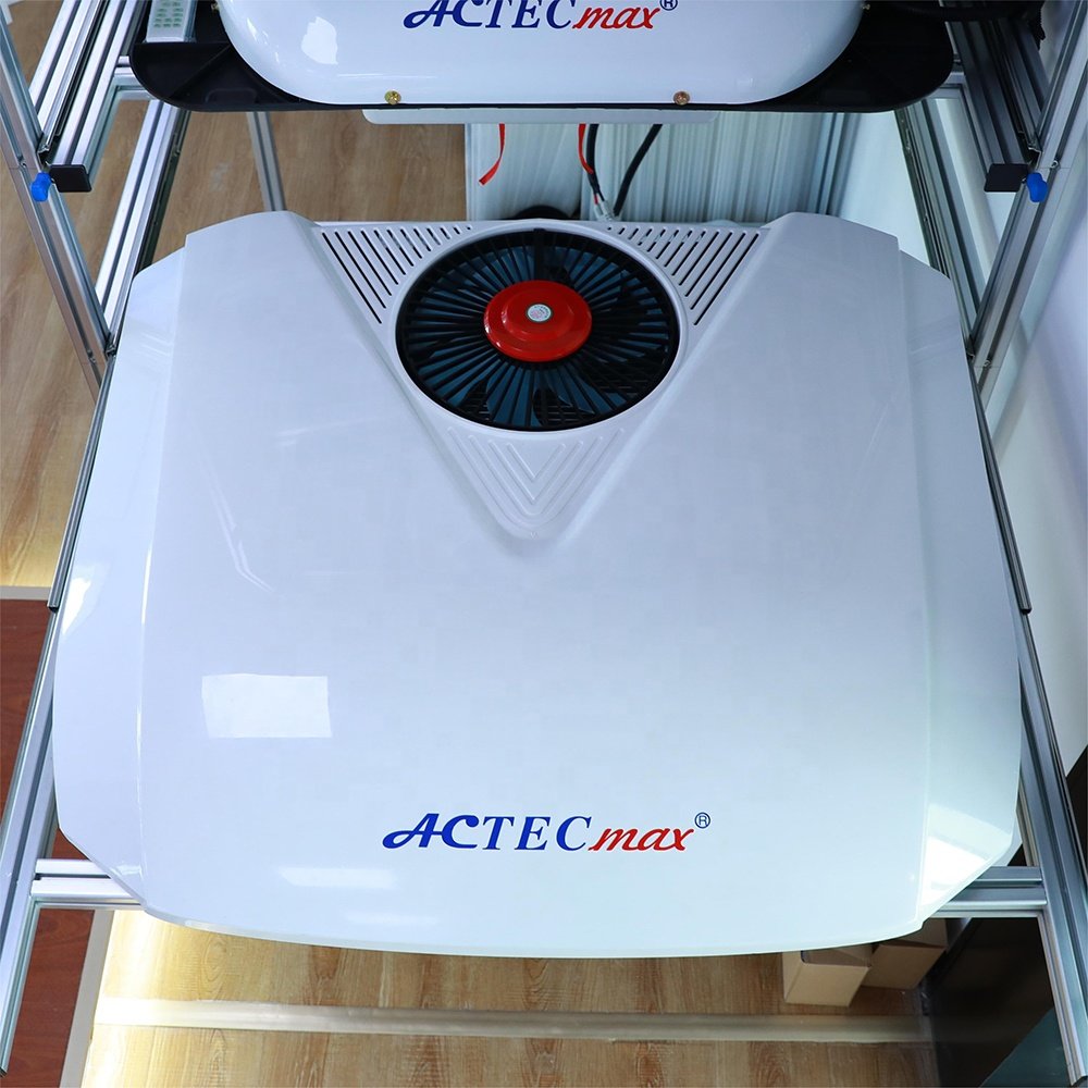 Customized ACTECmax Whole Machine 24V Auto Parking Air Conditioner AC.161.097.01 R134a 2300W 12V Truck Vans RV AC Rooftop Unit