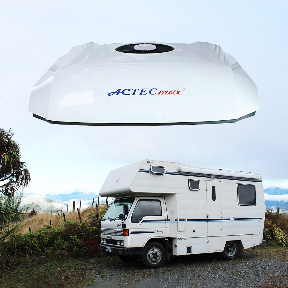 Customized ACTECmax Whole Machine 24V Auto Parking Air Conditioner AC.161.097.01 R134a 2300W 12V Truck Vans RV AC Rooftop Unit
