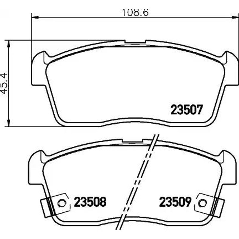 5142555AA Manufacturer Low Price Brake Pads for Cars