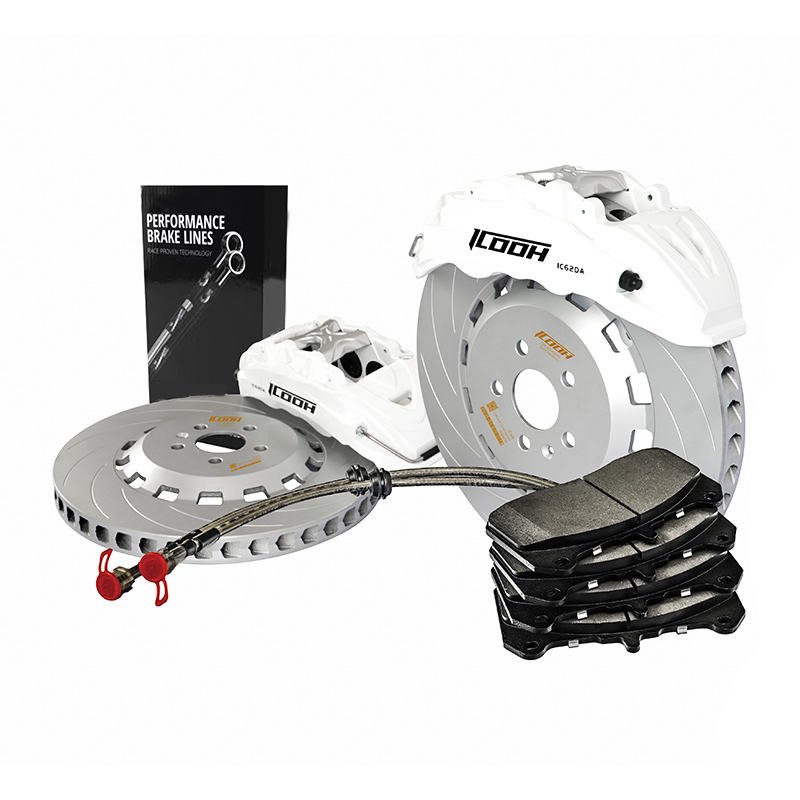 Auto Brake System Modification Car Brake Kits IC6 6 Piston Disc Pads for Tesla Model 3 Model Y Model S 19 Inch or More