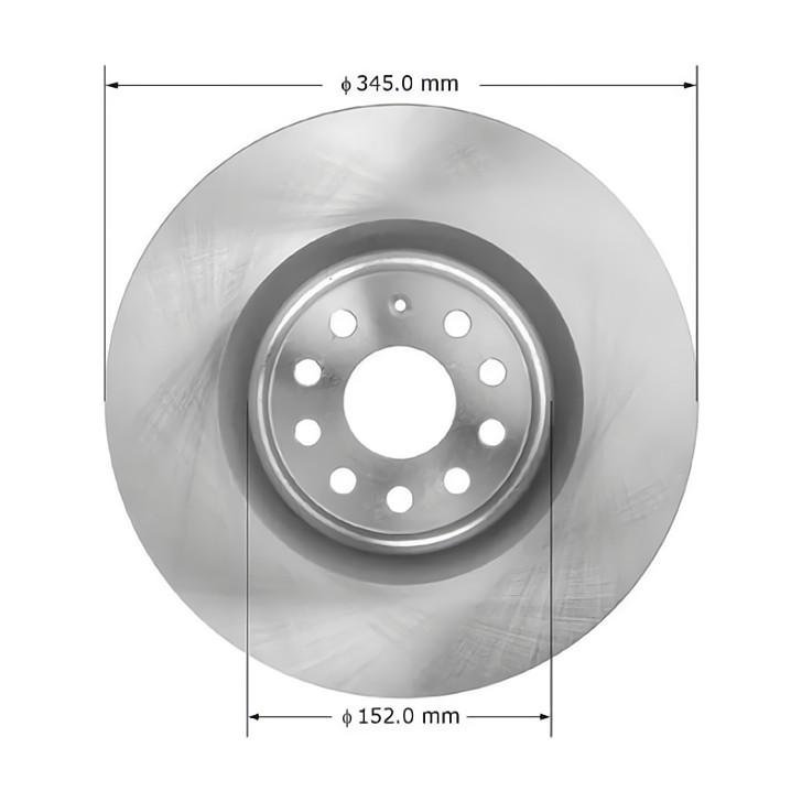 Oem 1K0615301M Front Brake Disc Auto Parts Car Brake Disc for Audi A3 S3 TT 2009-2017
