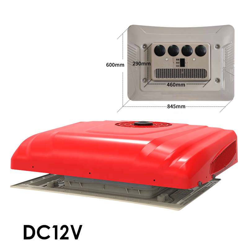 12V Truck Roof Mounted AC Parking Cooler 24V Electric Air Conditioner for Truck & Camper Auto Parking Roof Unit