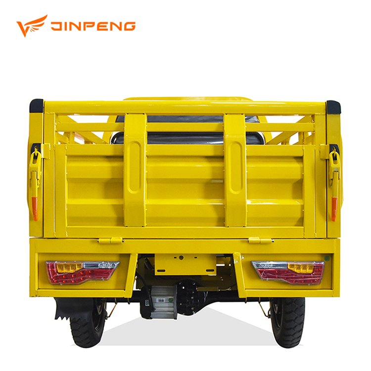 Cargo Electric Agricultural Tricycle JINPENG2021 Heavy Duty Adult Truck 5 Wheels 60V Front & Rear Disc Brake Open Tricycle 45ah