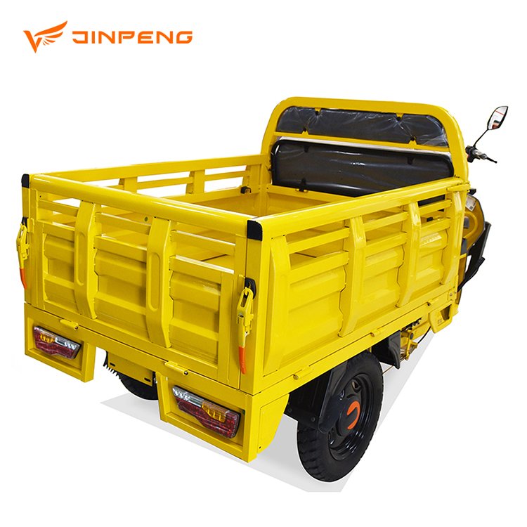 Cargo Electric Agricultural Tricycle JINPENG2021 Heavy Duty Adult Truck 5 Wheels 60V Front & Rear Disc Brake Open Tricycle 45ah