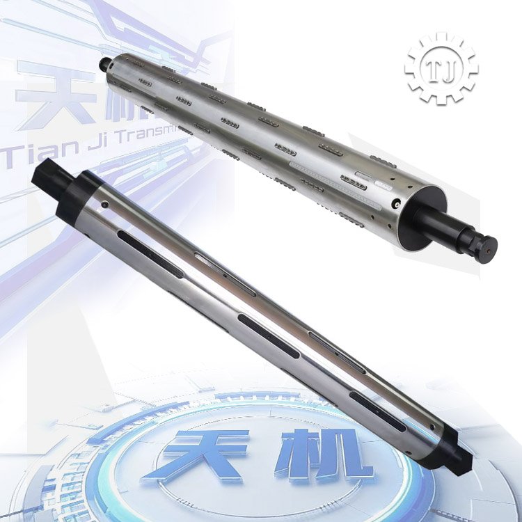 High Quality 6-Inch Aluminium OEM Key Type Pneumatic Air Expanding Cylinder Shaft for Slitting Machine Core Bearing China