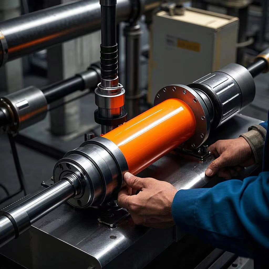 High Quality 6-Inch Aluminium OEM Key Type Pneumatic Air Expanding Cylinder Shaft for Slitting Machine Core Bearing China