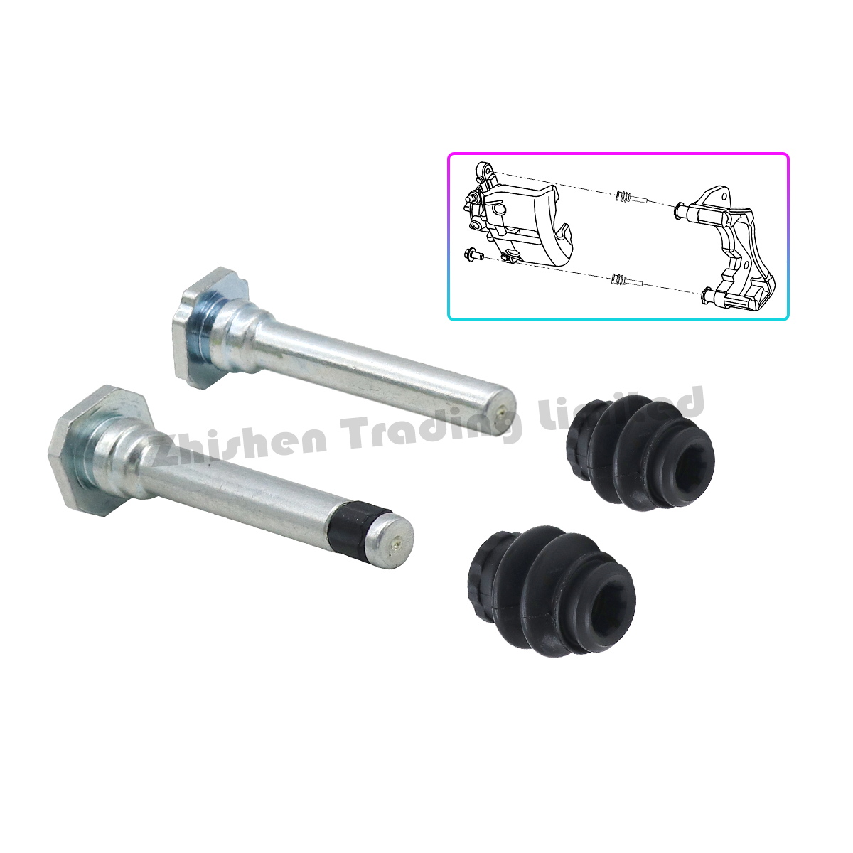 For BAIC High Quality Auto Parts X7 U5 EU5 BEIJING U5 PLUS Brake Cylinder Guide Pin Repair Kit Screw Dust Cover 128425323