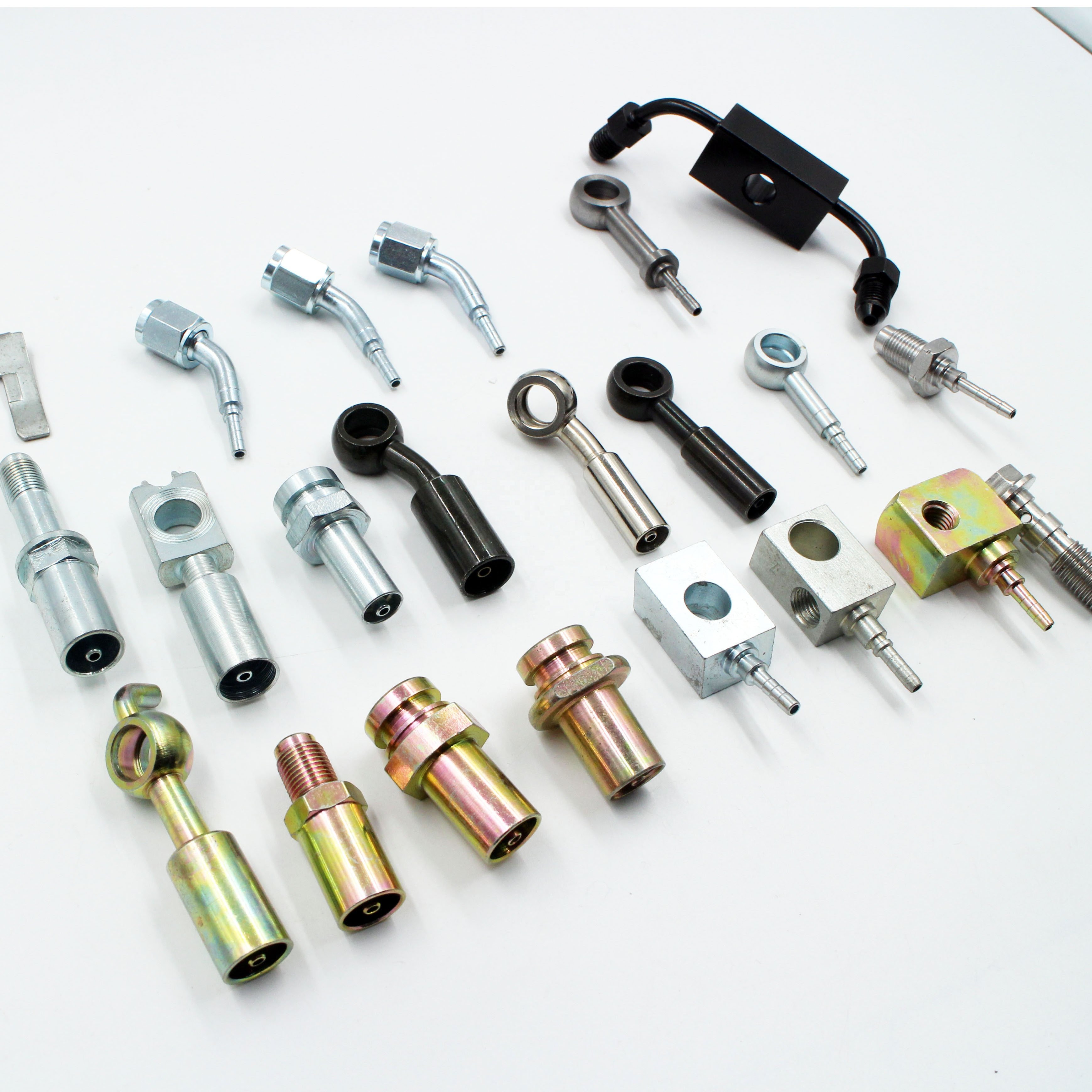 High Performance Rubber Brake Hose Pipe Tube Fuel Line Automotive Hydraulic Brake Hose Male Female Banjo End Joint Fittings