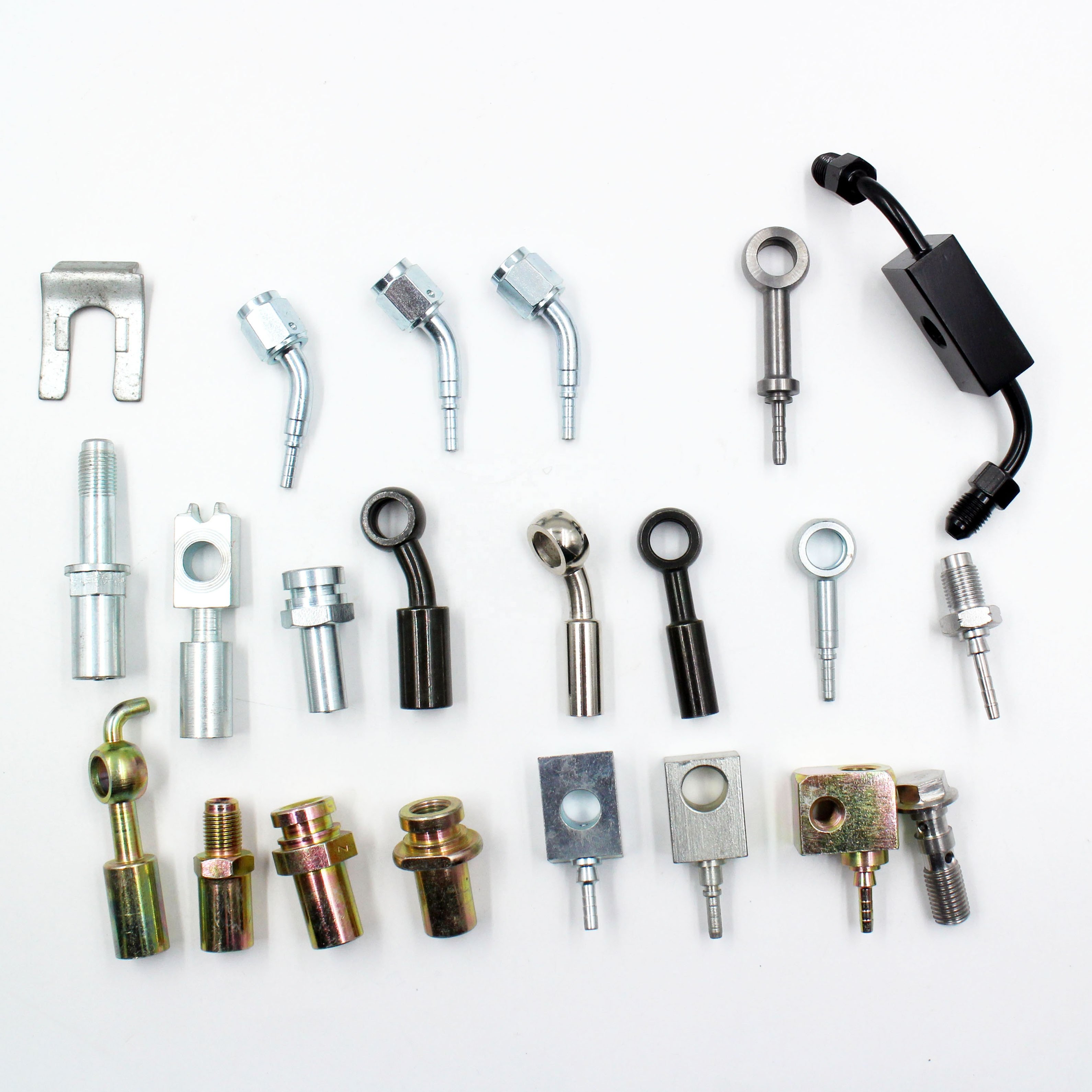 High Performance Rubber Brake Hose Pipe Tube Fuel Line Automotive Hydraulic Brake Hose Male Female Banjo End Joint Fittings