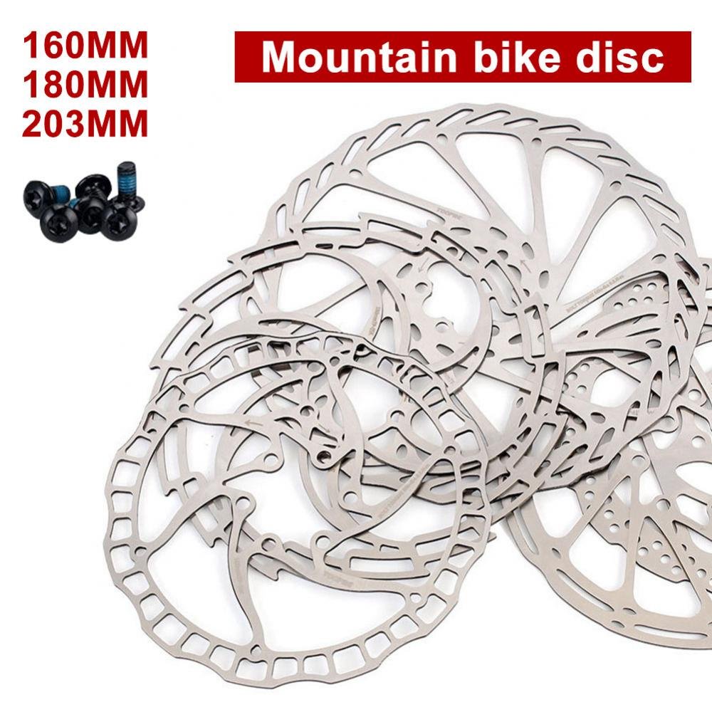 Stainless Steel Rotor Disc Brake 160mm/203mm Bike Brake Rotor Centerline for MTB Road Bike Electric Scooter Parts