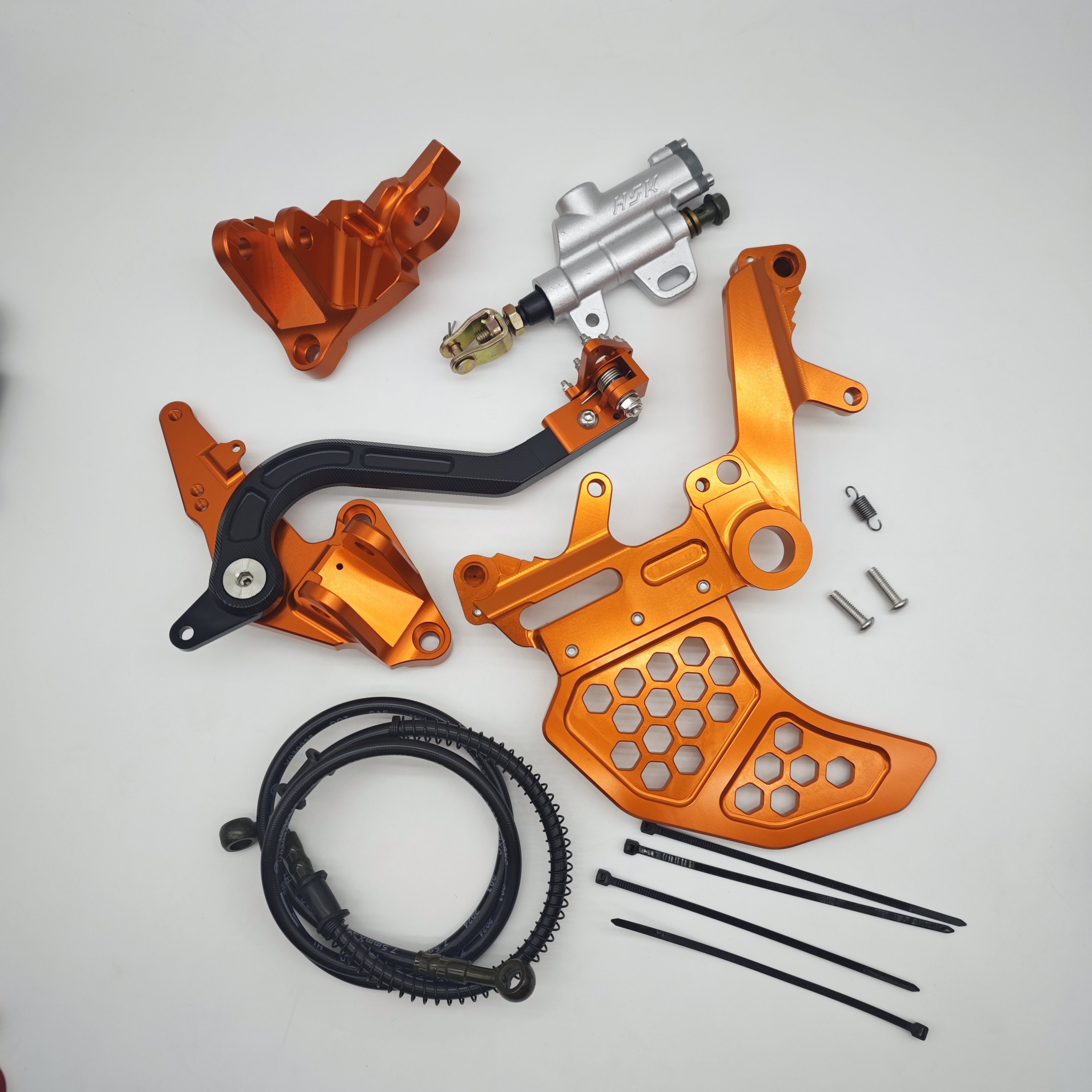 Foot Brake Assemble With Left Bracket With Dual Caliper Guard for Surron Ultra Bee
