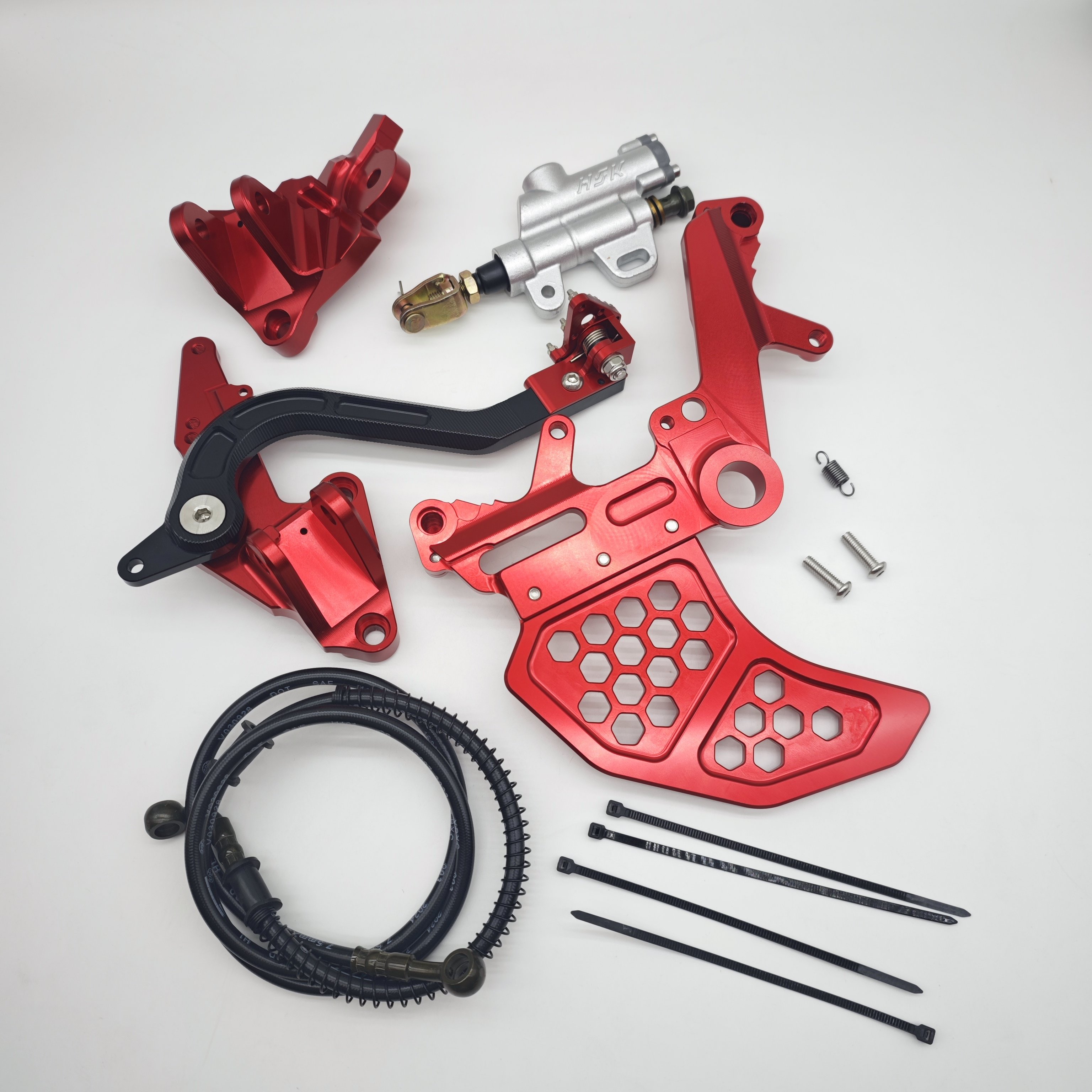 Foot Brake Assemble With Left Bracket With Dual Caliper Guard for Surron Ultra Bee
