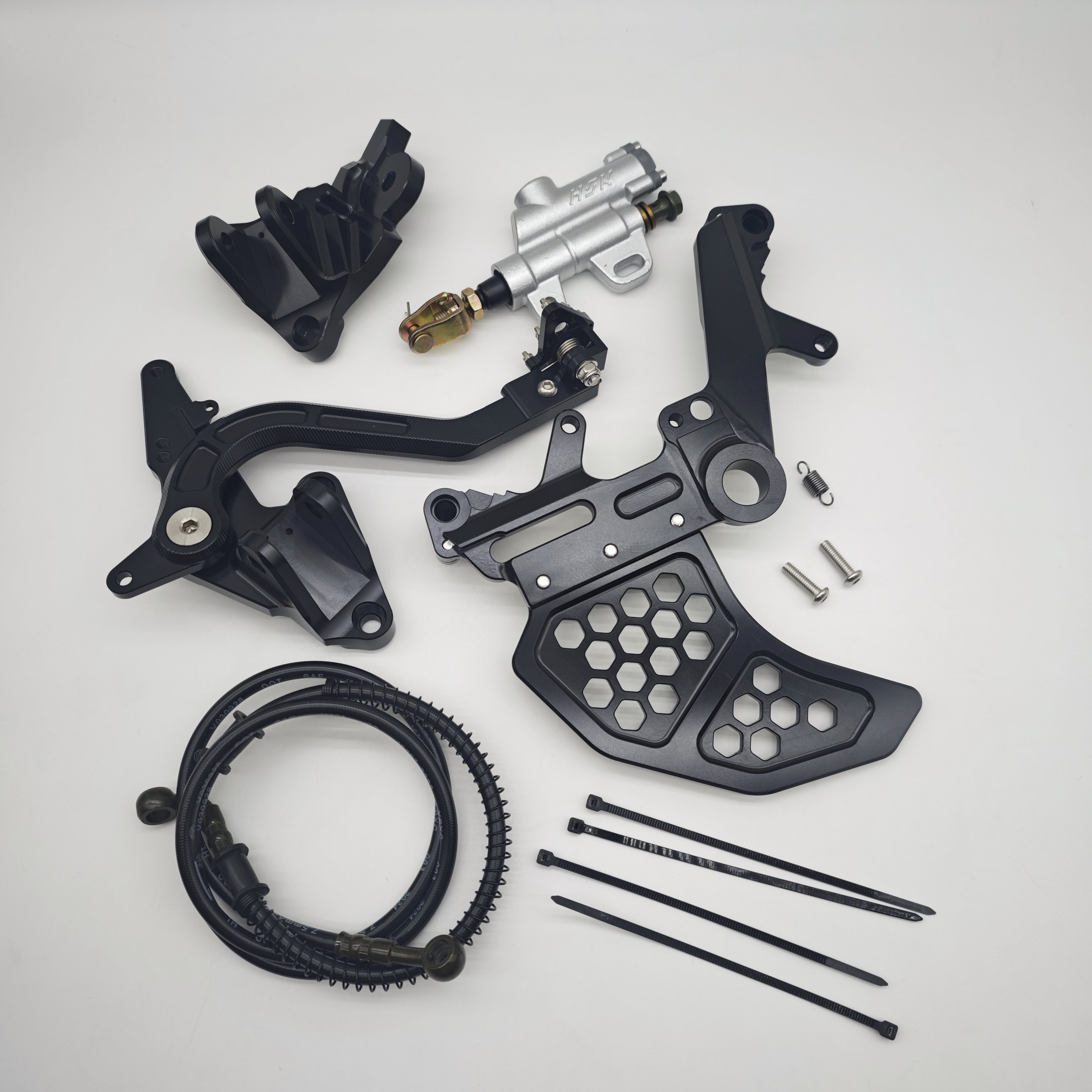 Foot Brake Assemble With Left Bracket With Dual Caliper Guard for Surron Ultra Bee