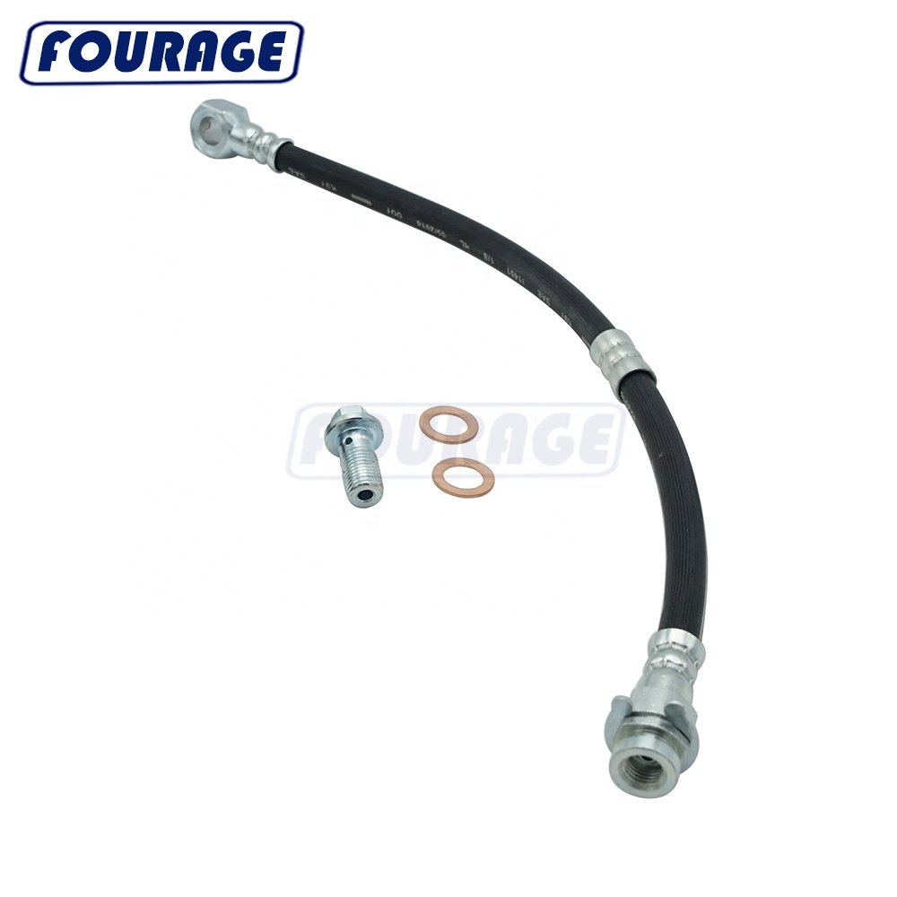 FMVSS106 Rubber Brake Hose for Chevrolet Camaro 1969 1970 1971 With Screw Bolt and Copper Washer DOT SAE J1401 Brake Hose 1/8 HL